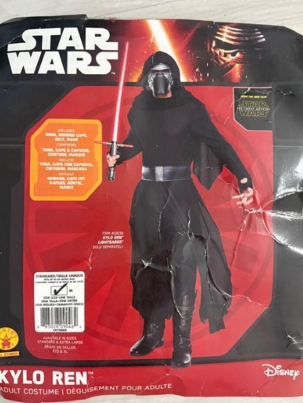 Rubies Star Wars Force Awakens Kylo Ren Adult Costume  Size Medium NWT